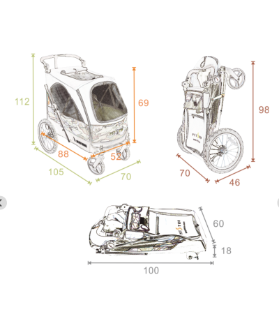 PETSTRO Passeggino Silverwing  XL 55KG