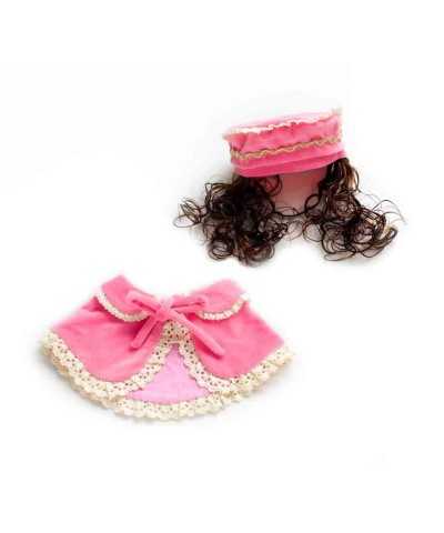 Set Cappellino e Mantellina Dama Veneziana carnevale